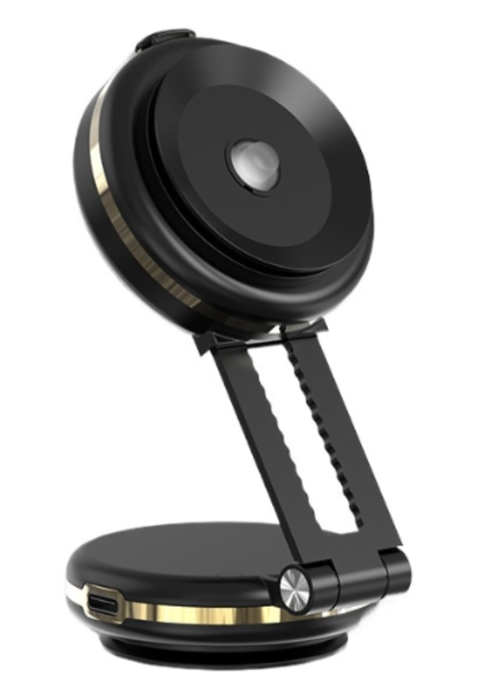 DrivEx スマホホルダー 車 自動固定 スマートフォンホルダー ワイヤレス充電対応の真空吸着式スマホホルダー スマホスタンド 超強吸着力 取り付け簡単 携帯ホルダー 車 スマートフォンホルダー 360度回転/落下防止 (ブラックゴールド（ワイヤレス充電）)